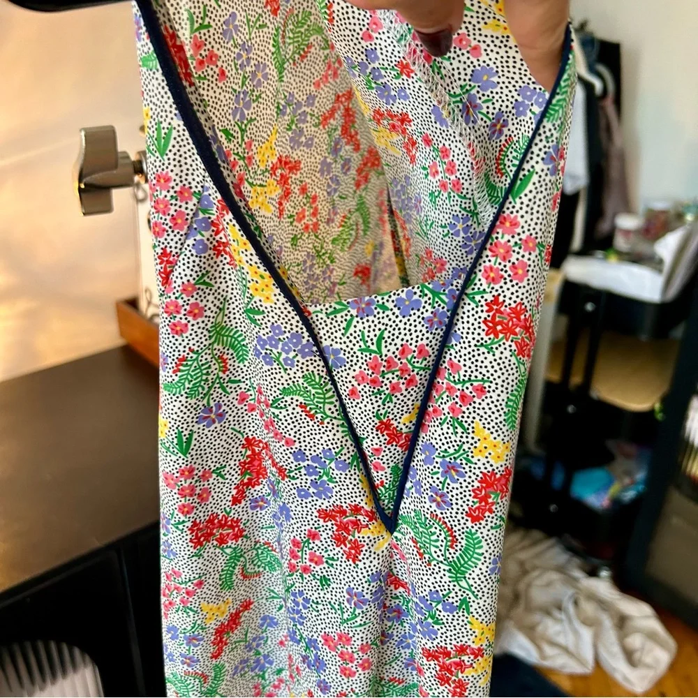 Zara Basic Floral Sleeveless Shift Dress - Picture 5 of 7